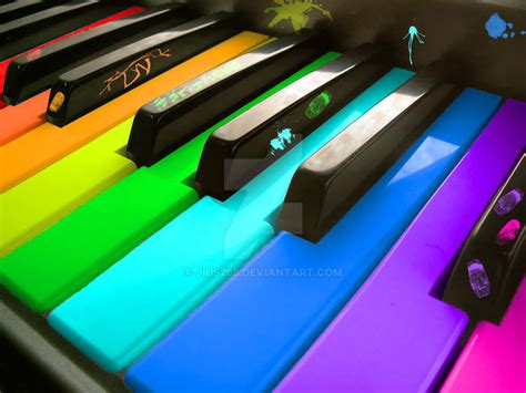 Rainbow Piano by Jius265 on DeviantArt