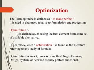 concept  optimization