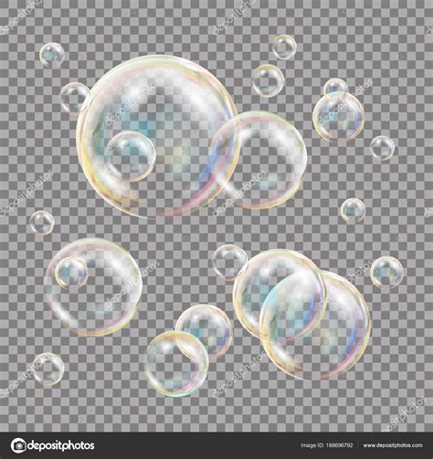 Vector Transparente De Burbujas De Jab N D Bola De Esfera Dise O De