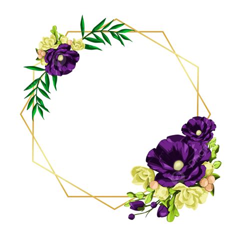 Wedding Floral Border Png Image Floral Wedding Border Floral Floral