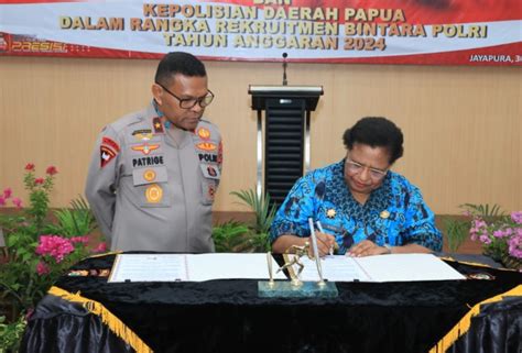 TOPIKPAPUA Pemprov Papua Tengah Dan Polda Papua Teken Mou