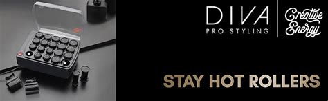 Diva Pro Styling Stay Hot Rollers Professional Flocked Rollers Set