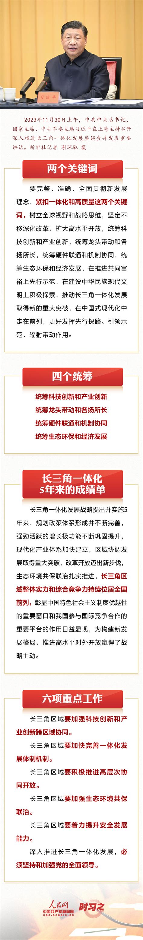 时习之丨深入推进长三角一体化发展 习近平总书记强调这些关键点 荆楚网 湖北日报网