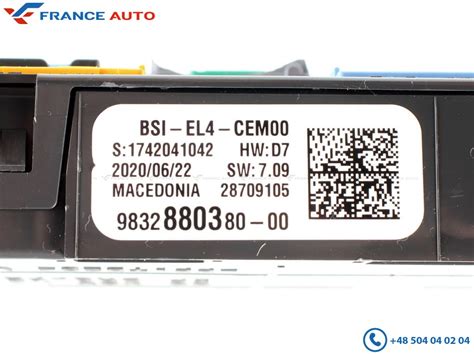 Module BSI Boîte à Fusibles Peugeot 208 II 9832880380 Pièces de