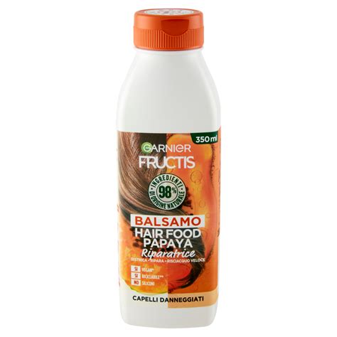 Garnier Balsamo Riparatore Fructis Hair Food Balsamo Alla Papaya Per