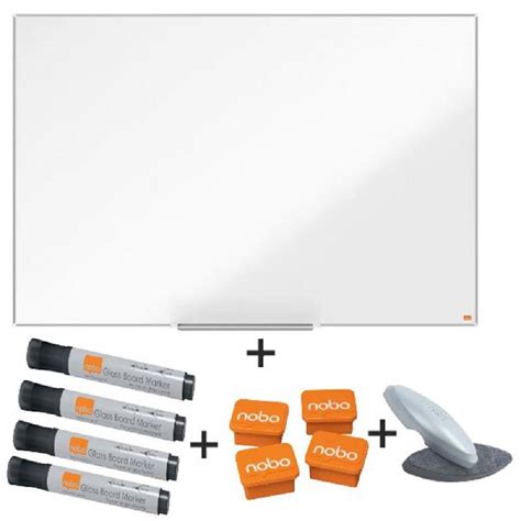 Pack Tableau Blanc Magnetique Nobo Effa Able A Sec Surface Laquee