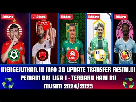 MENGEJUTKAN Update 30 Bursa Transfer Resmi Pemain BRI Liga 1