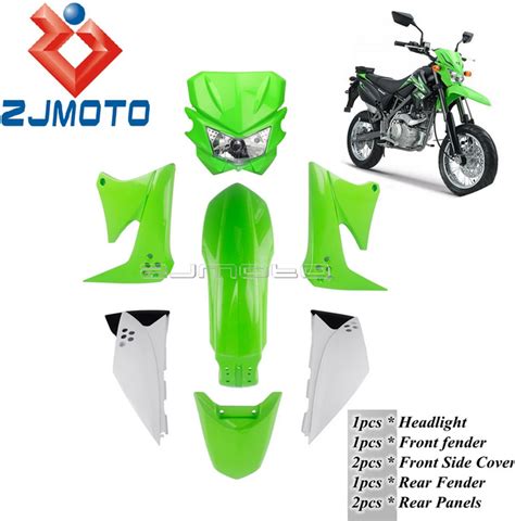 Pc Abs Plastic Fairing Kit Side Cover Fender Headlight Set For