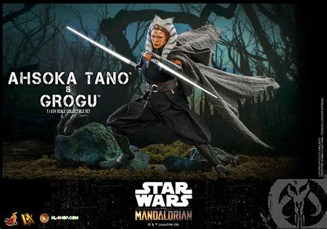 Hot Toys DX Star Wars The Mandalorian Th Scale Ahsoka Tano Grogu Collectible Set