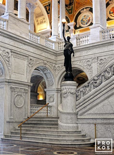 Library of Congress Grand Staircase - Fine Art Photo by Andrew Prokos