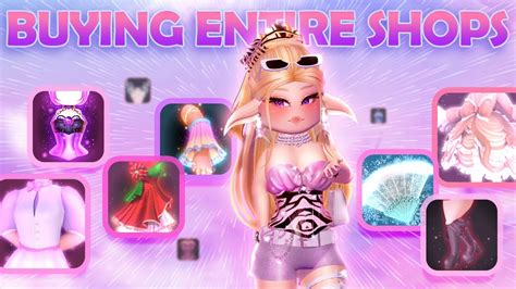 Spending 340k Diamonds Buying Entire Shops In Royale High 🏰 Youtube