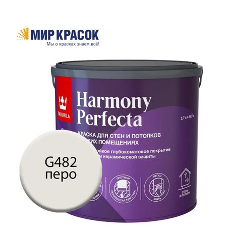 Краска Tikkurila Perfecta_1 Гладкая, Акриловая, Глубокоматовое покрытие ...
