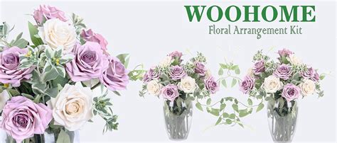 Woohome 7 PCS Floral Arrangement Tool Kit Floral Tape Stem Wrap 1 2