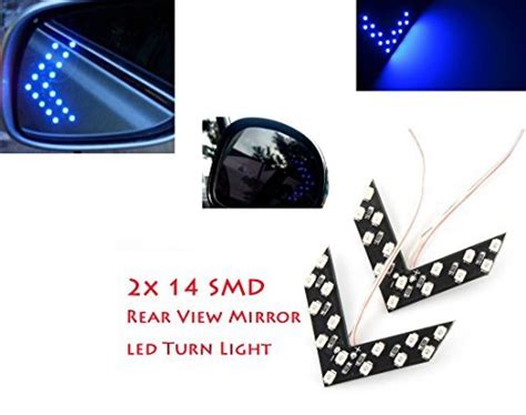 Pair Of Smd Led Arrow Panel Lights For Car Side Mirror Turn Indicator