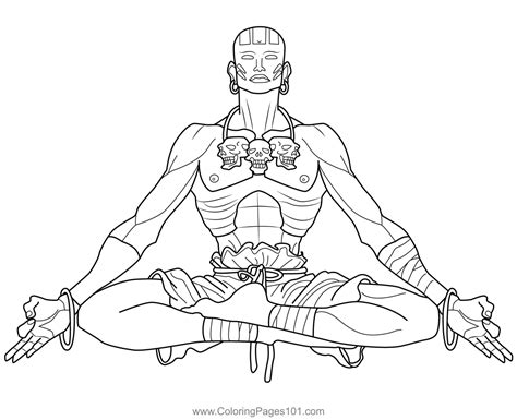 Dhalsim Street Fighter Coloring Page Street Fighter Printable Coloring