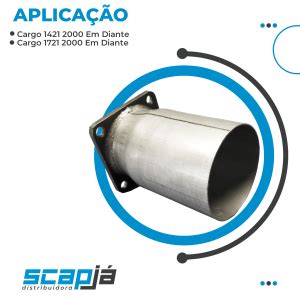 Escapamento Tubo Caminhão Cargo 1421 1721 2000 Em Diante