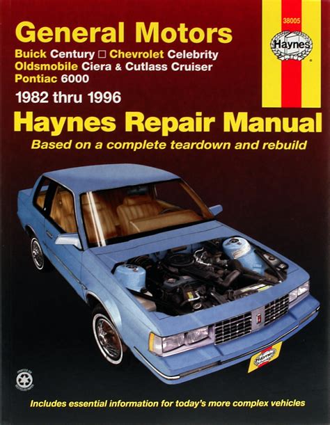 Chevrolet Celebrity 1982 1996 Car Repair Manuals Haynes Manuals