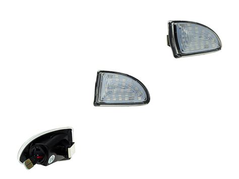 LED Seitenblinker Silber Klar Design für Smart 451 Fortwo 2007 2015 E