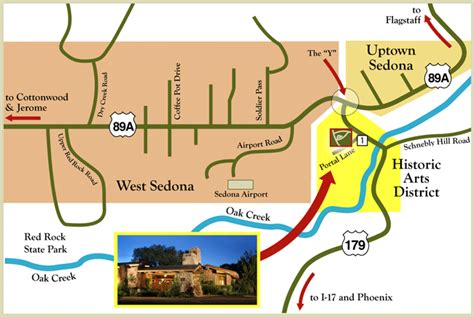 Location of El Portal | Sedona Maps