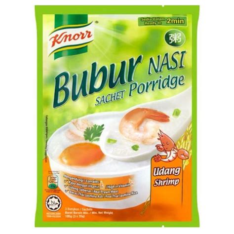 Knorr Shrimp Flavour Sachet Porridge 3 Sachets X 35g 105g Shopee