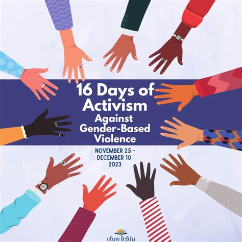 16 Days of Activism 2023 - Canadian Federation of University Women