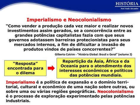 Exerc Cios Sobre Imperialismo E Neocolonialismo Ano Gabarito