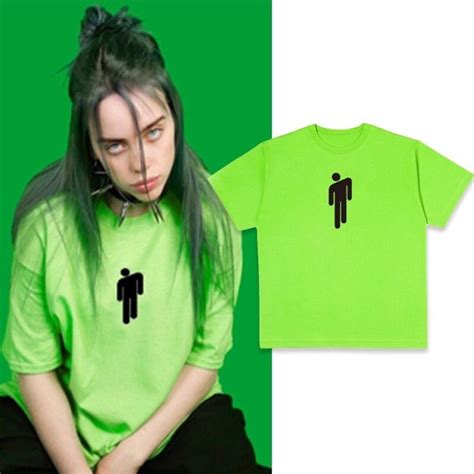 Billie Eilish Logo T Shirt Shopee Indonesia