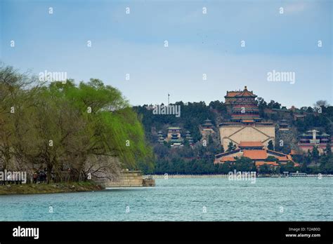 Summer Palace with historical architecture in Beijing Stock Photo - Alamy