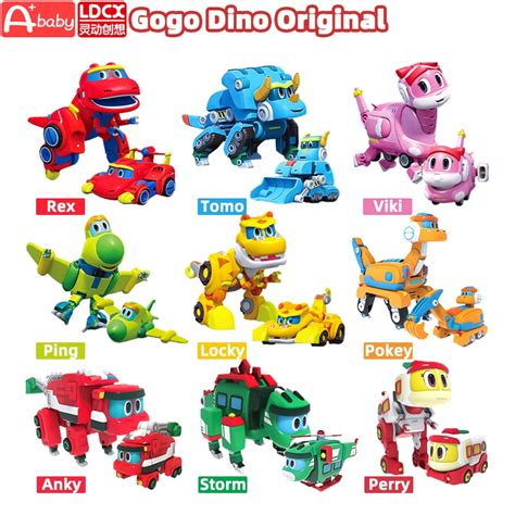 Ababy Gogo Dino Mini Deform Dinosaur Toys Original Action Figure