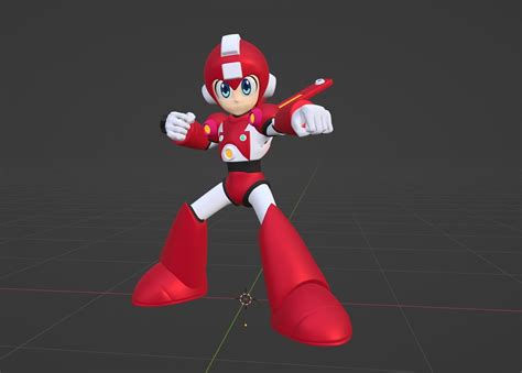 Super Mega Man Megaman 3D Model Rigged CGTrader