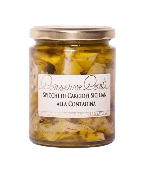 Spicchi Di Carciofi Siciliani Alla Contadina In Olio Extravergine D