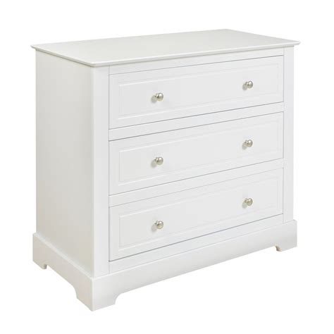 Commode 3 Tiroirs Bellamy Marylou Blanc Junior Adultes Commode