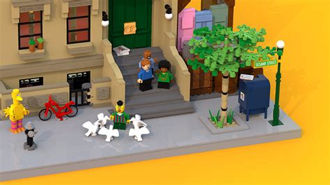 A Colorful LEGO Set Based on Sesame Street