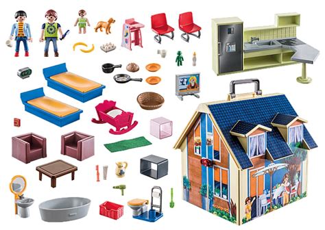 Jc Playmobil Maison Transportable Playmobil Dollhouse