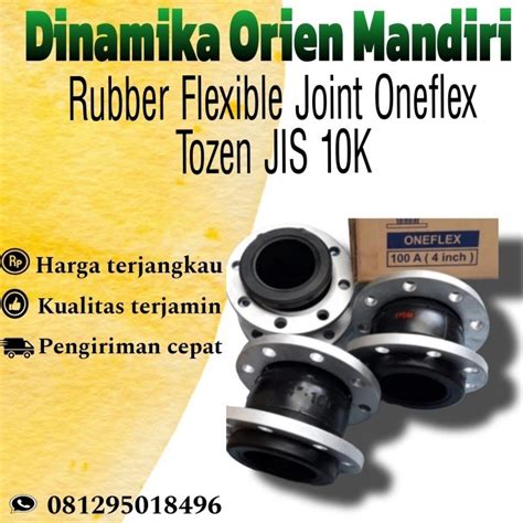 Jual Rubber Flexible Joint Oneflex Satu Gelombang Tozen JIS 10K 21 2