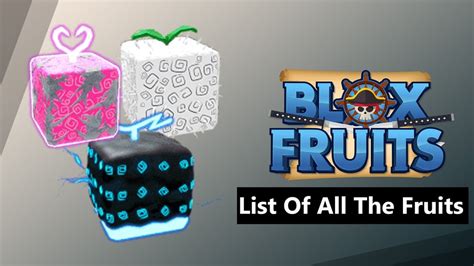 All Fruits In Roblox Blox Fruits The Ultimate Guide