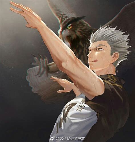 Bokuto Koutaro Haikyuu Bokuto Bokuto Koutarou Daisuga Kuroken Bokuaka Haikyuu Fanart