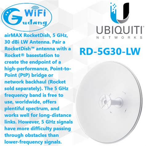 Jual Ubiquiti Rocket Dish Rocketdish G Dbi Lw Rd G Lw