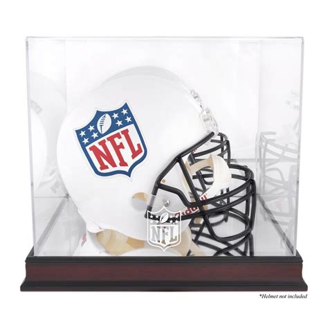 Fanatics Authentic NFL Shield Mahogany Helmet Logo Display Case with ...