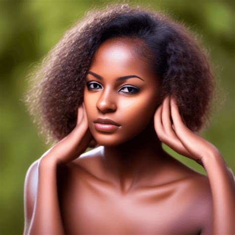 Beautiful Dark Brown Skinned African American Girl · Creative Fabrica