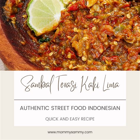 Easy And Addictive Indonesian Sambal Terasi Kaki Lima Recipe Mommy Sammy