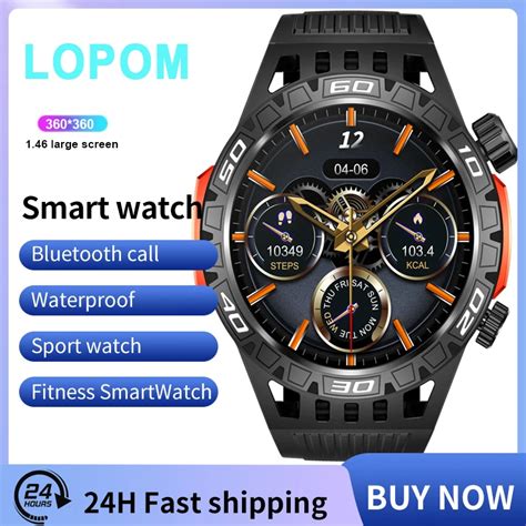 LOPOM Ak Ll Saat 2024 A K Spor Fitness Elektronik Erkek Smartwatch Kad