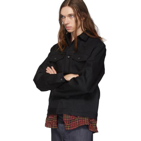 Naked And Famous Denim Black Selvedge Denim Jacket Naked And Famous Denim