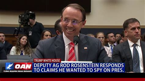 Deputy Attorney General Rod Rosenstein Responds To Claims He Wanted To