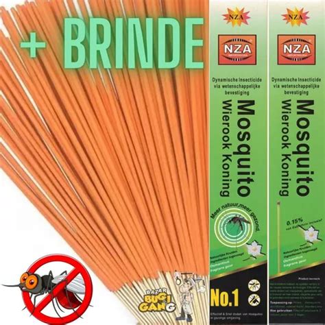 Kit 10 Caixas 300un Incenso Efeito Repelente Mosquito Barata