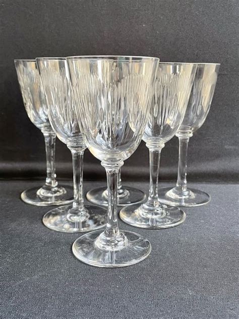 Baccarat Bicchiere Di Vino 6 Art Nouveau Cristallo Catawiki