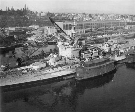 Hms Warspite At The Puget Sound Naval Shipyard December