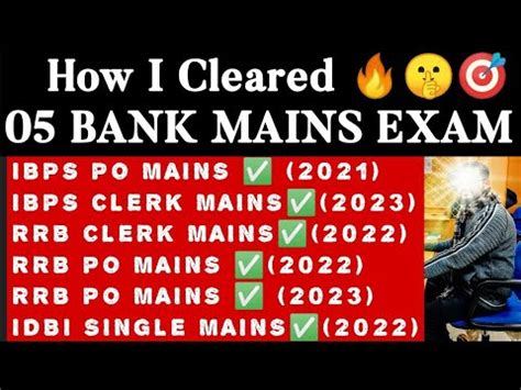 How I Cleared Bank Mains Examsusing This Strategy Ibpspo Banking