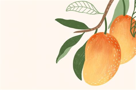 Download Premium Image Of Hand Drawn Mango Social Template Illustration