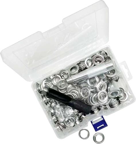 100pcs Kit De Grommets Eyelets Outils 10mm Oeillets Pour Baches